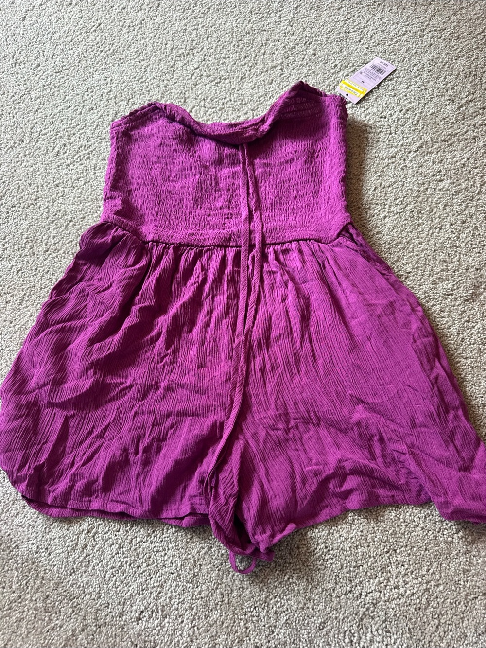 Magenta Sleeveless Romper